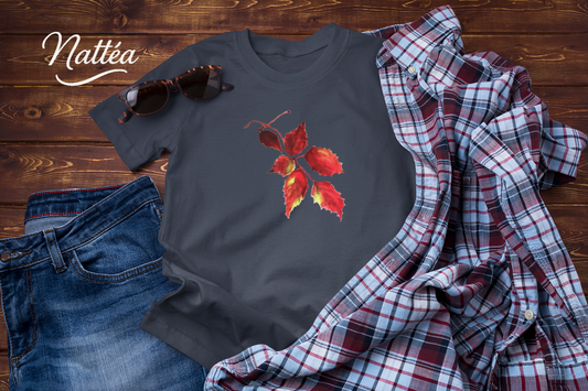 Watercolor Autumn Leaves Tee, Fall Season Shirt for Women & Men