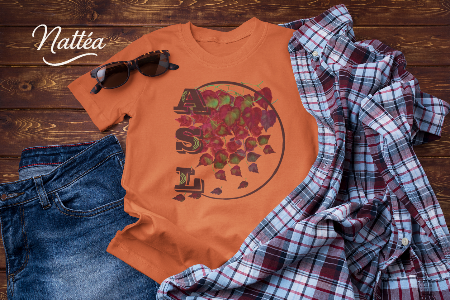 ASL T-Shirt Autumn  Leaves