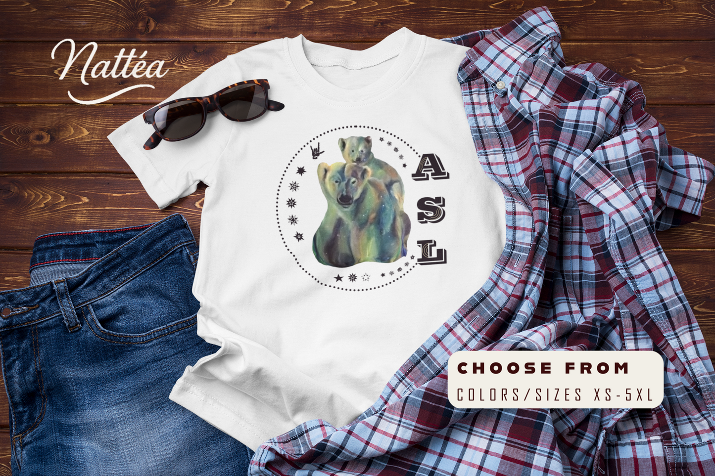 ASL Love T-Shirt – Starry Night Dreams Design