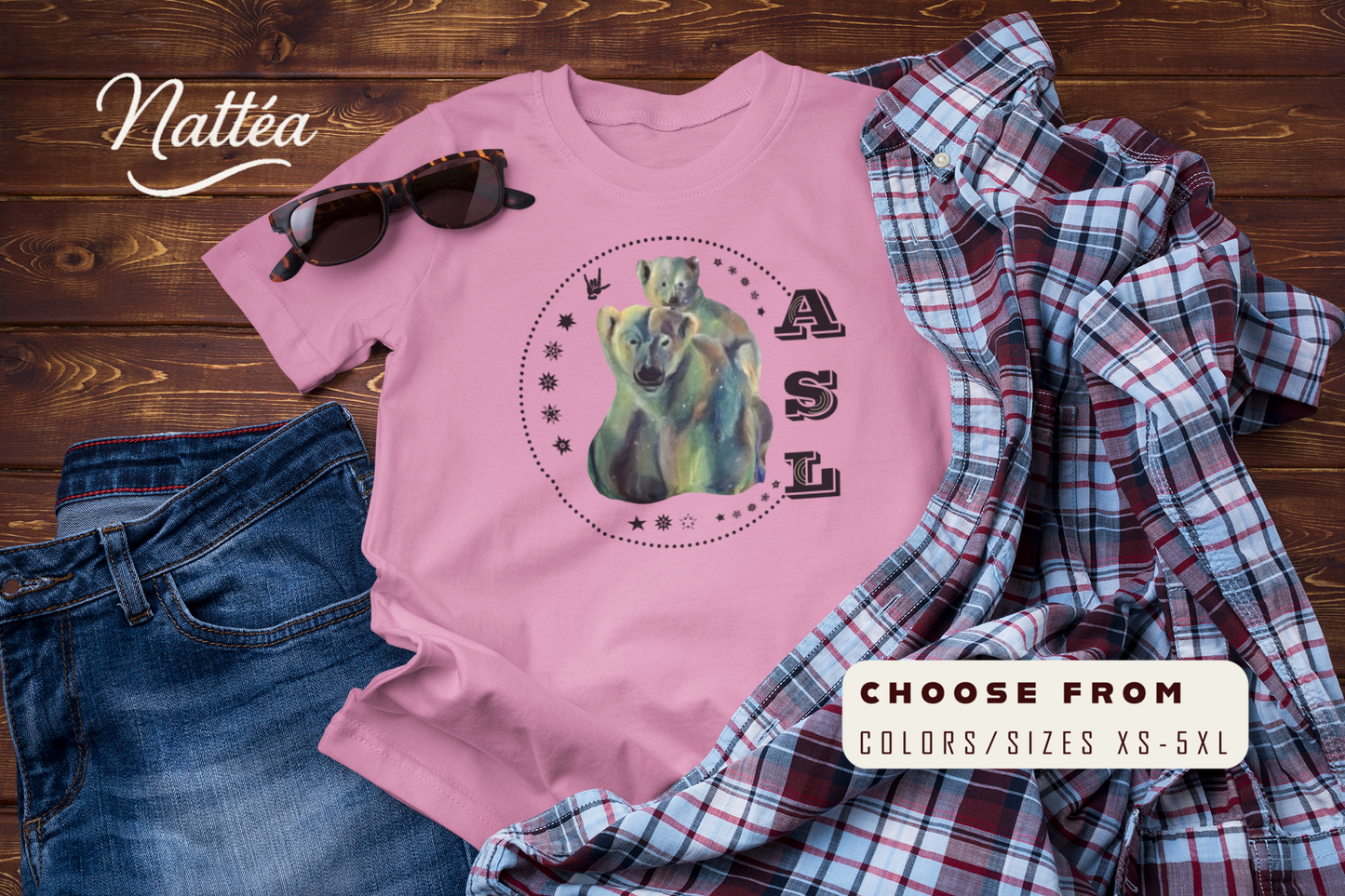 ASL Love T-Shirt – Starry Night Dreams Design