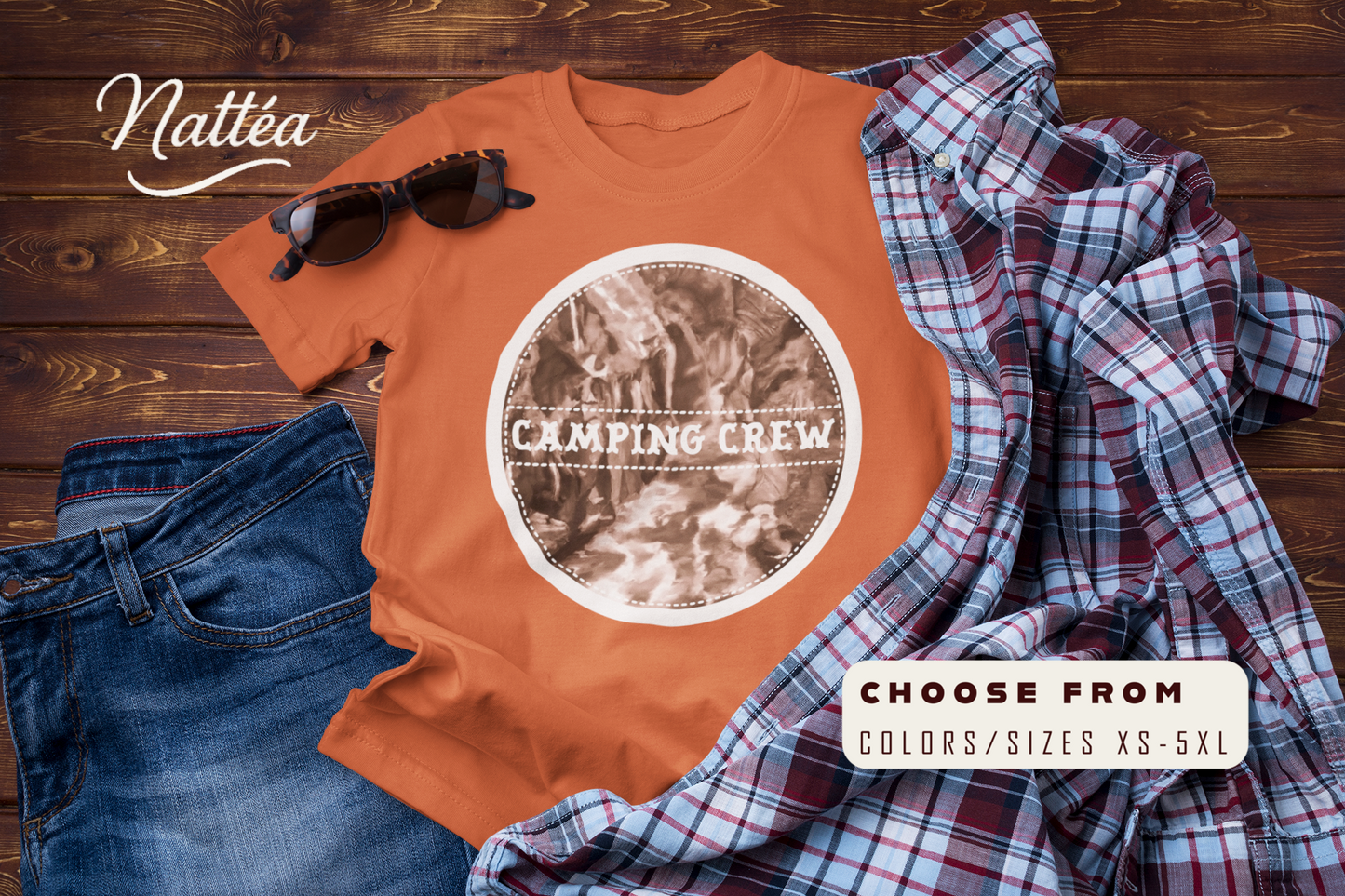 Camping Crew T-Shirt – Outdoor Adventure Friends Tee