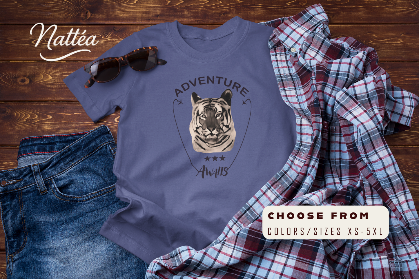 Tiger  T-Shirt – Adventure Awaits