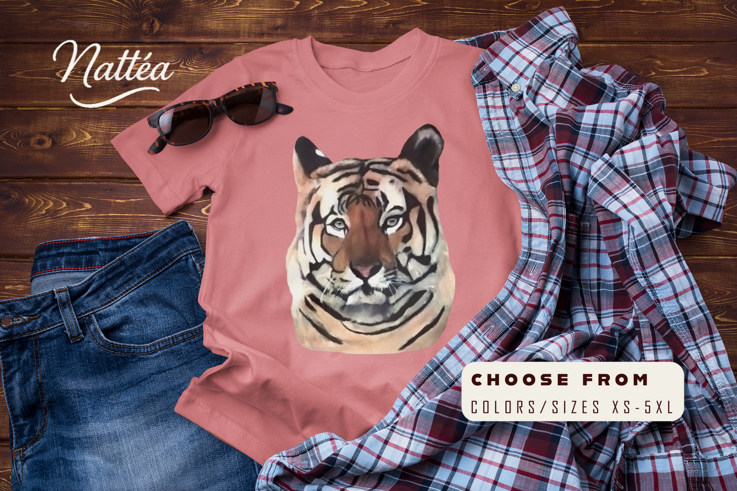 Wild Spirit Tiger T-Shirt – From Original Oil Painting