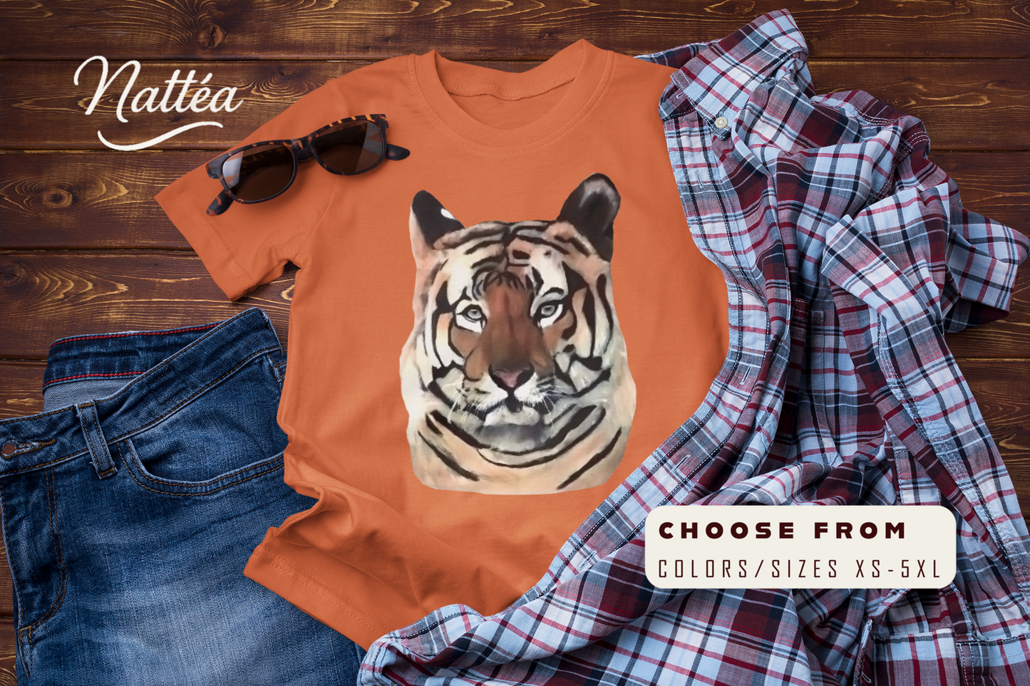 Wild Spirit Tiger T-Shirt – From Original Oil Painting