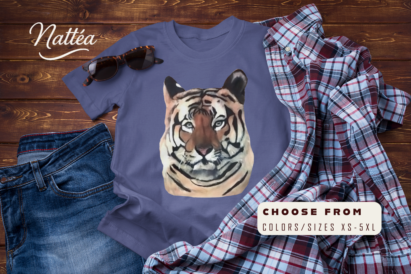 Wild Spirit Tiger T-Shirt – From Original Oil Painting