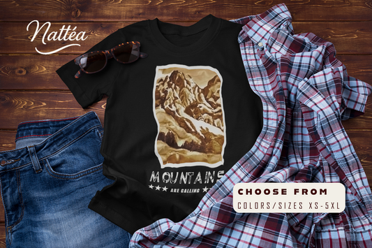 The Mountains Are Calling T-Shirt – Adventure Outdoor Hiking Tee
