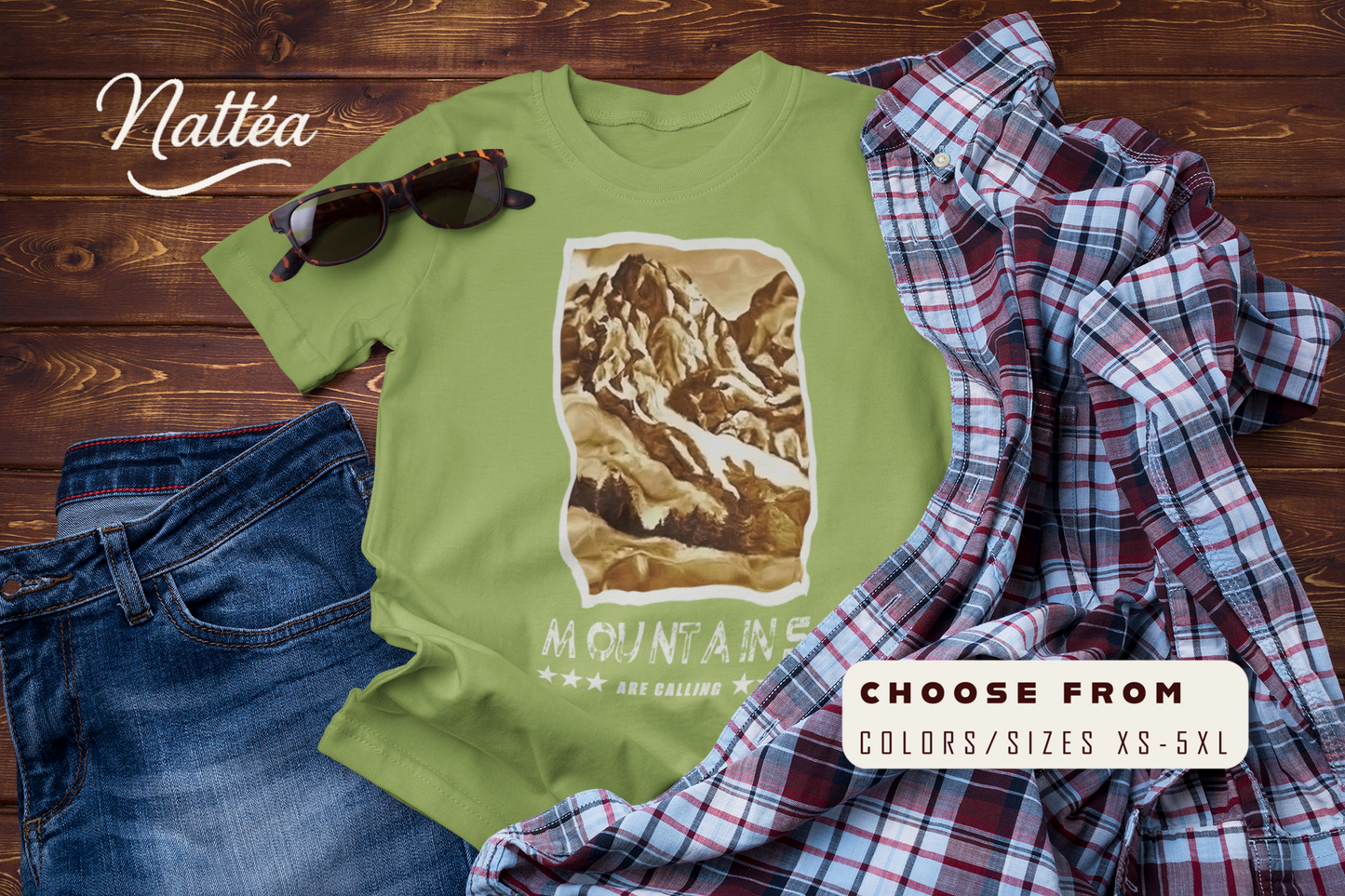 The Mountains Are Calling T-Shirt – Adventure Outdoor Hiking Tee