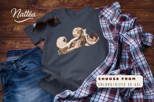 Vintage Ocean Octopus T-Shirt – Artistic Wildlife Design from Original Art