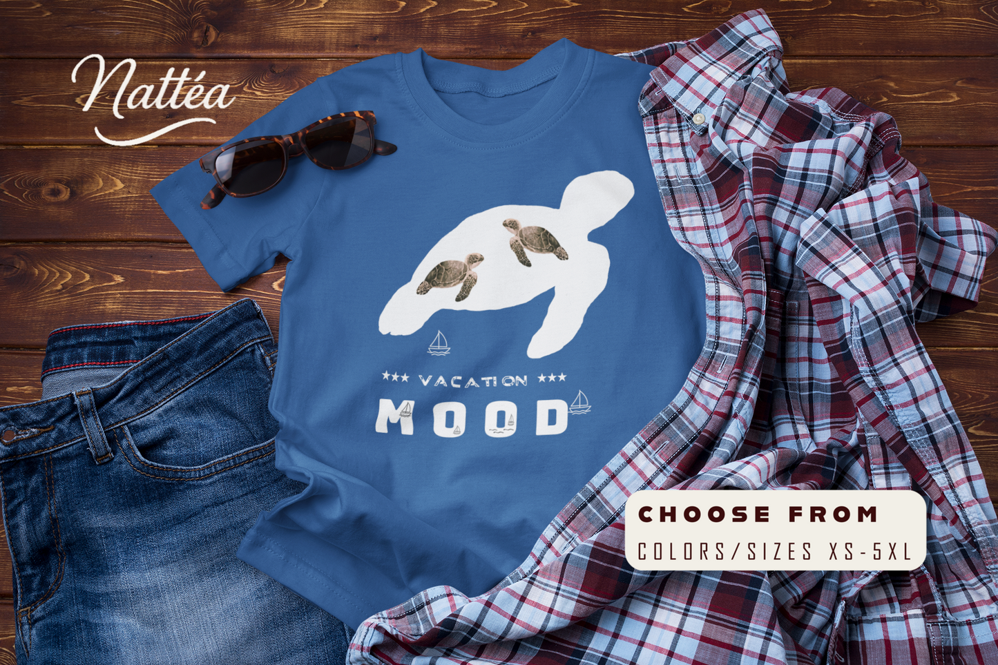 Vacation Mood T-Shirt – Sea Turtle Ocean Design