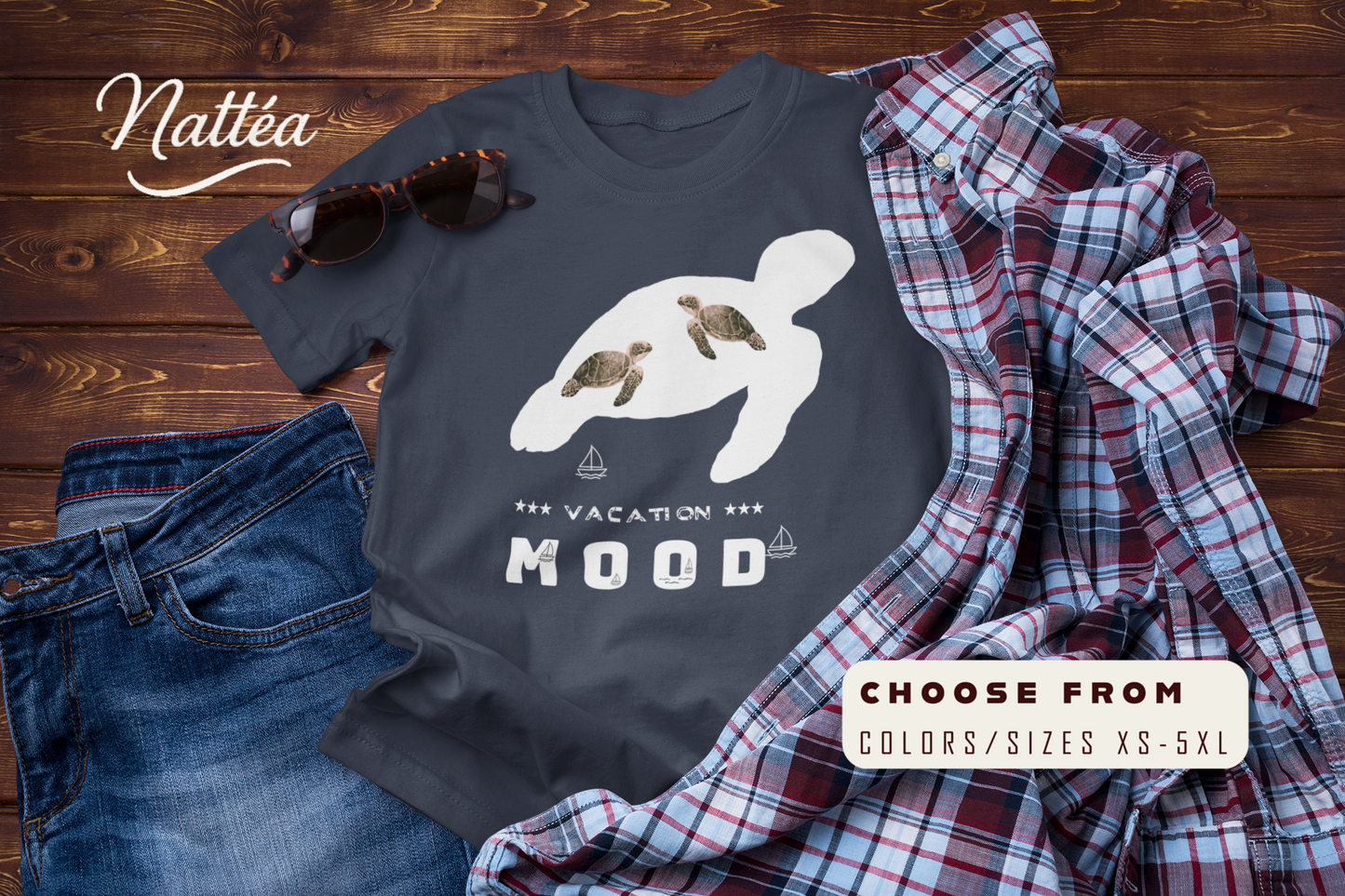 Vacation Mood T-Shirt – Sea Turtle Ocean Design