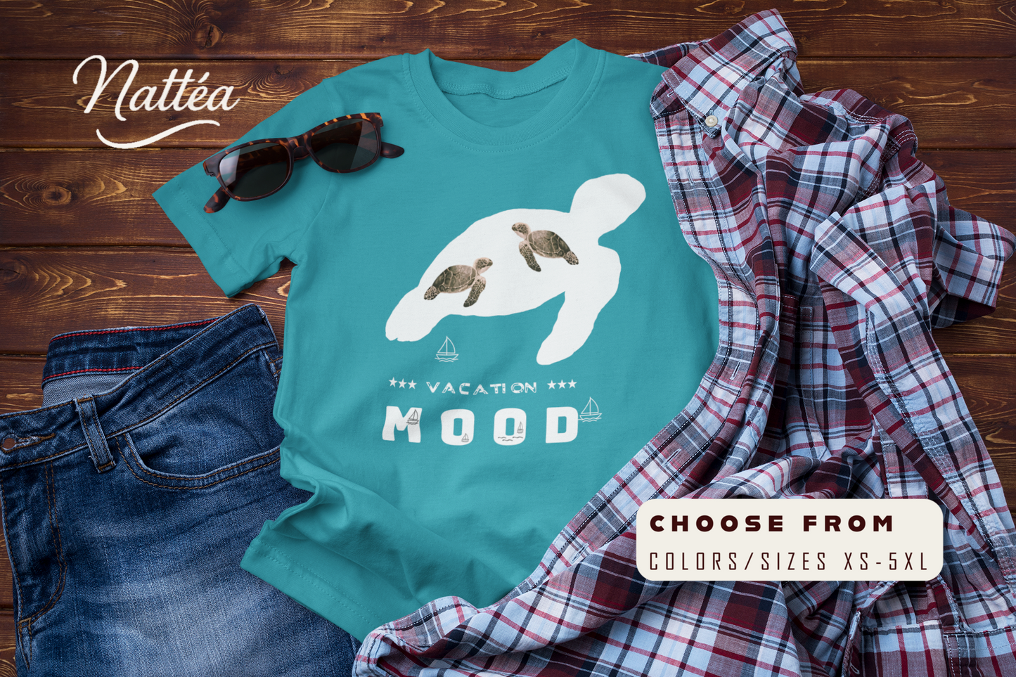 Vacation Mood T-Shirt – Sea Turtle Ocean Design