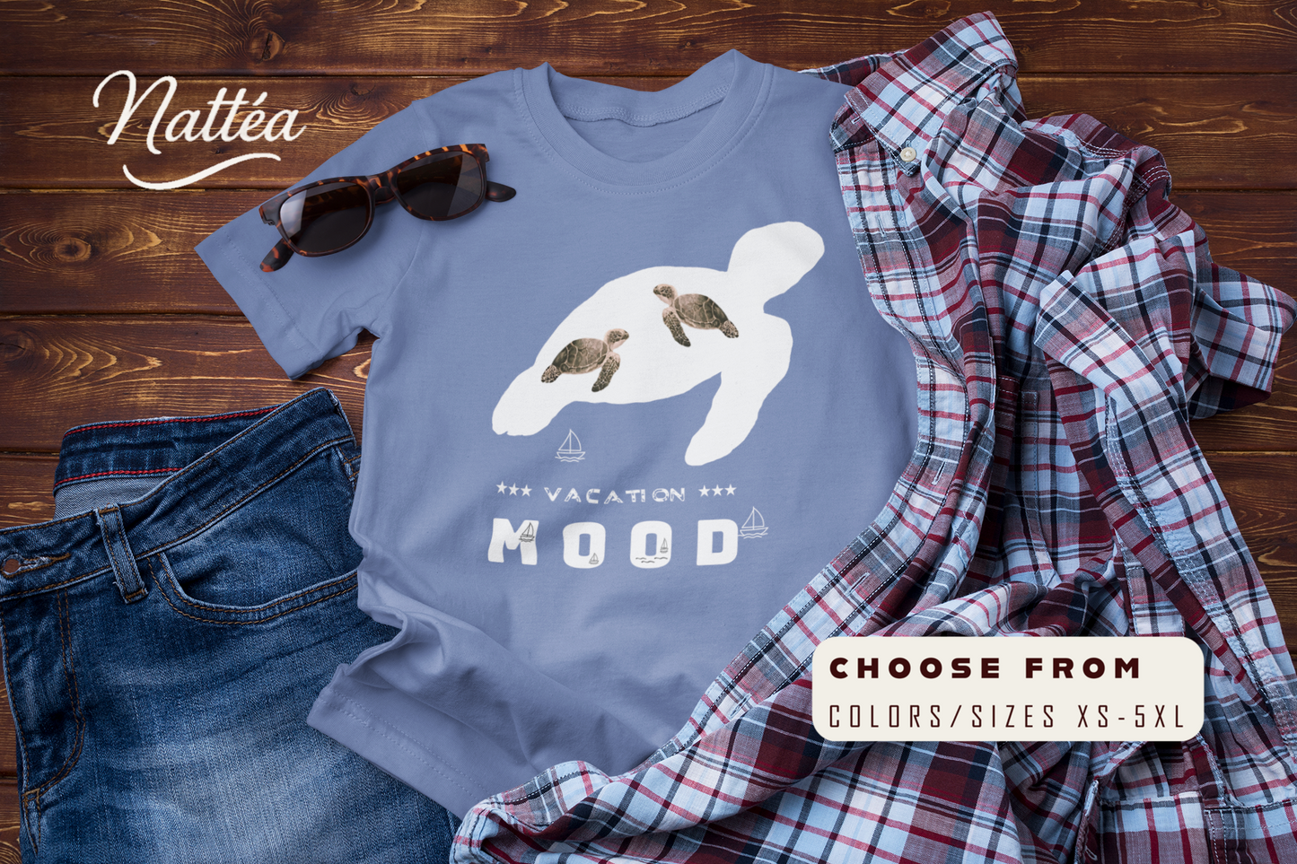 Vacation Mood T-Shirt – Sea Turtle Ocean Design