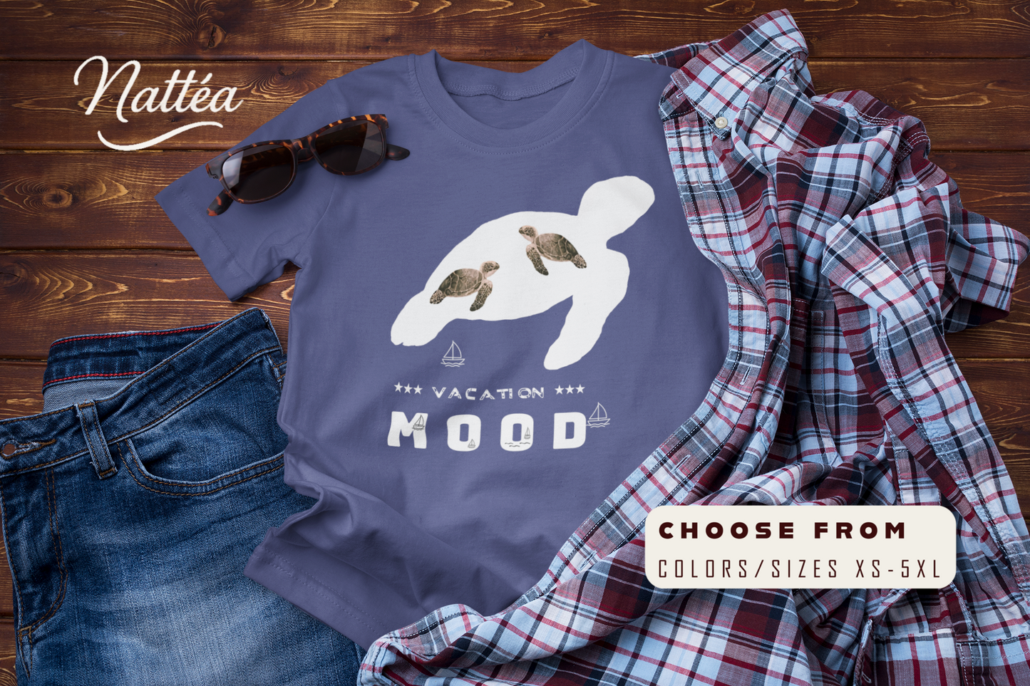 Vacation Mood T-Shirt – Sea Turtle Ocean Design