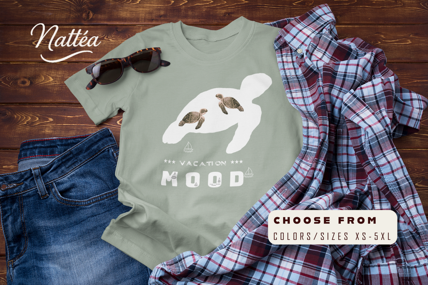 Vacation Mood T-Shirt – Sea Turtle Ocean Design