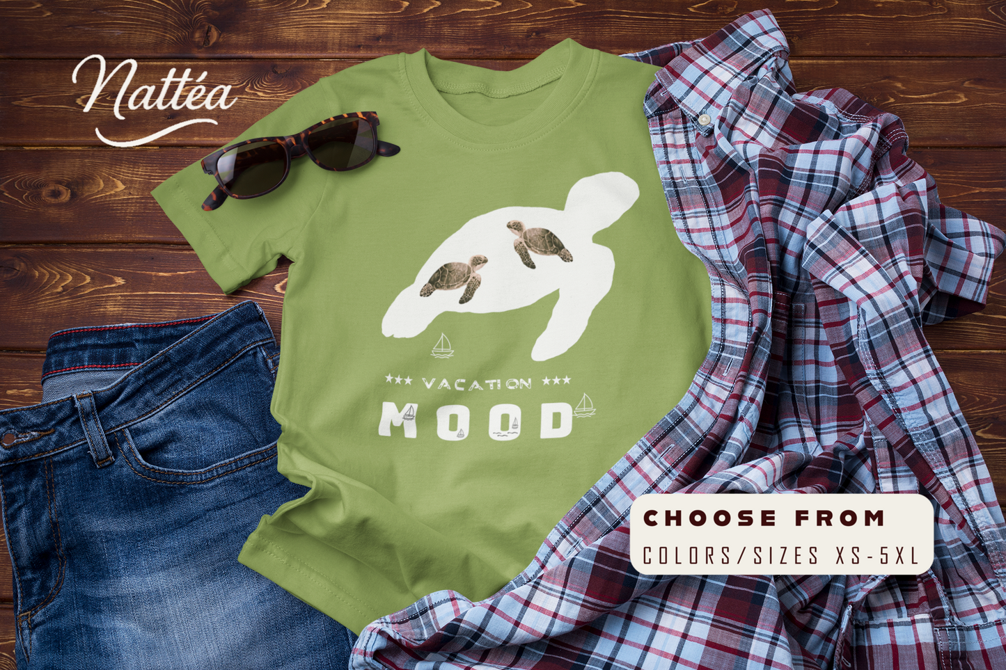 Vacation Mood T-Shirt – Sea Turtle Ocean Design