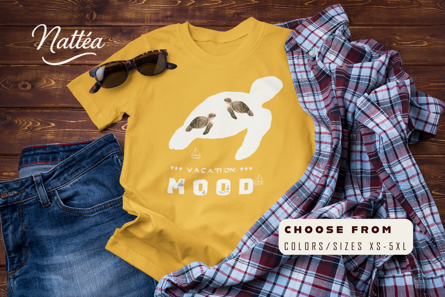 Vacation Mood T-Shirt – Sea Turtle Ocean Design