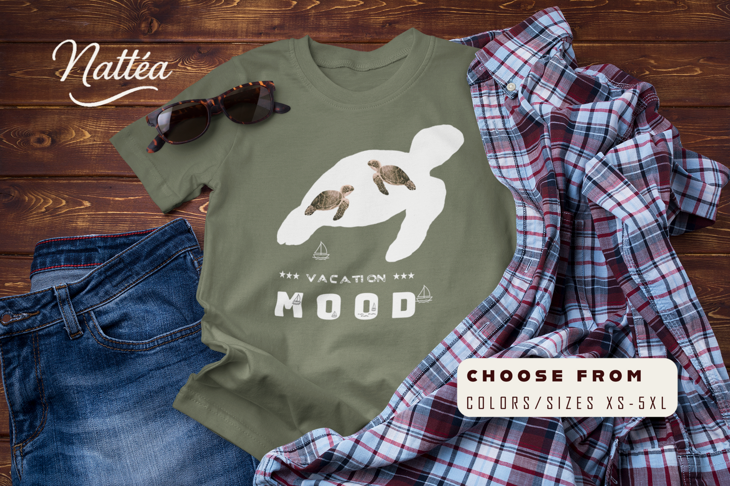 Vacation Mood T-Shirt – Sea Turtle Ocean Design
