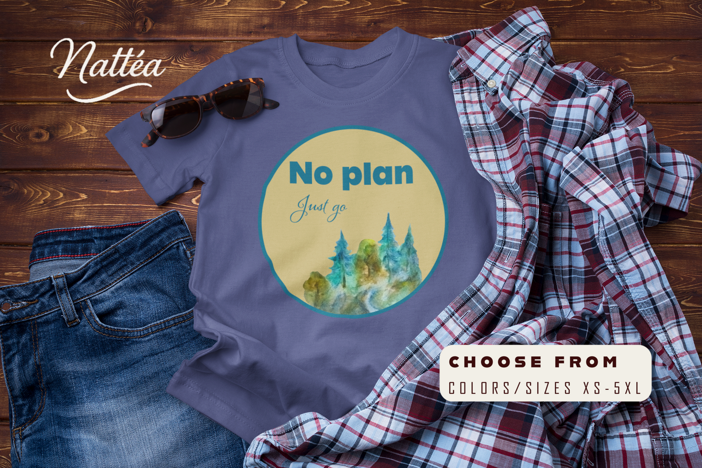 No Plan Just Go Adventure T-Shirt