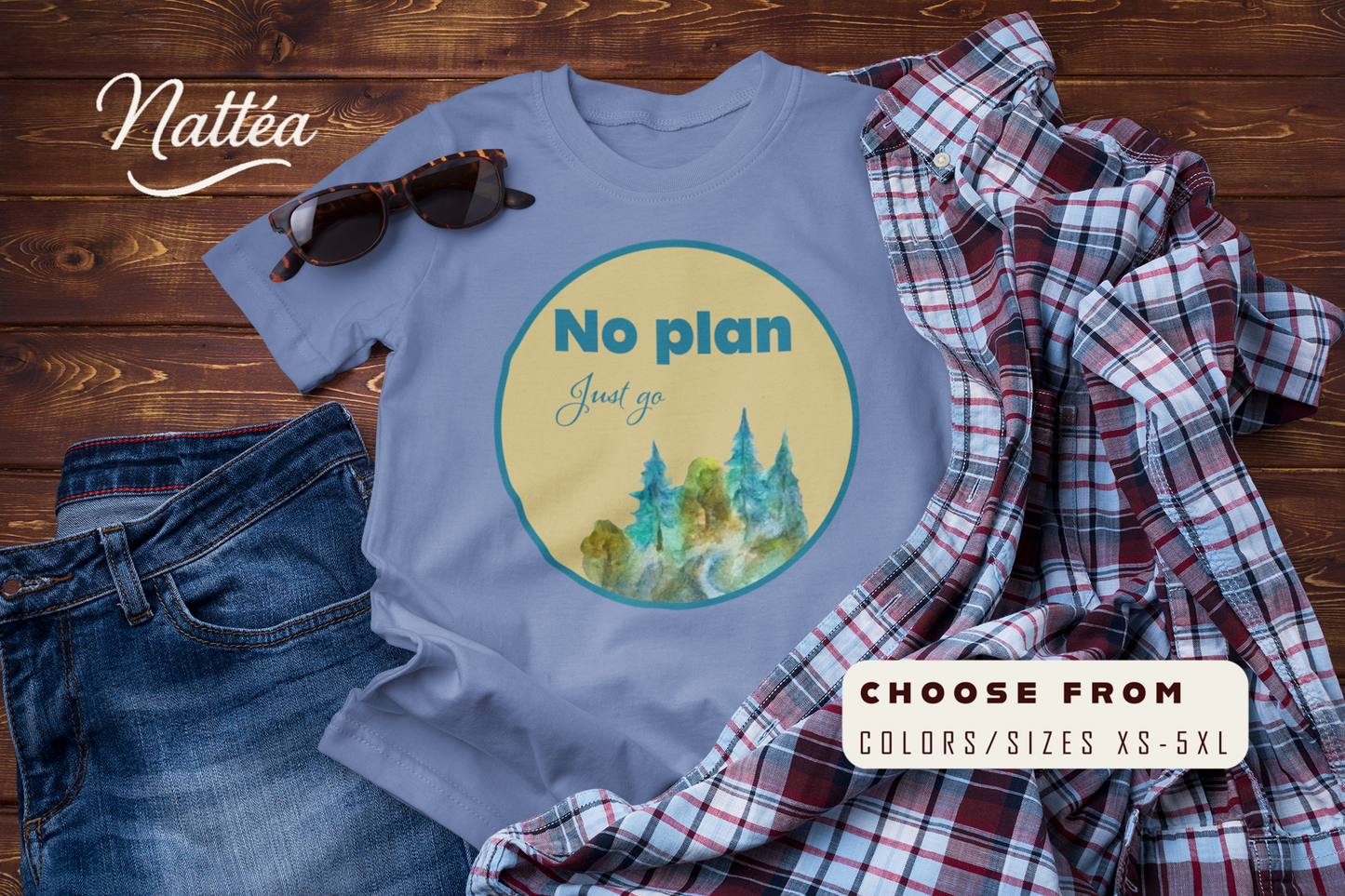 No Plan Just Go Adventure T-Shirt