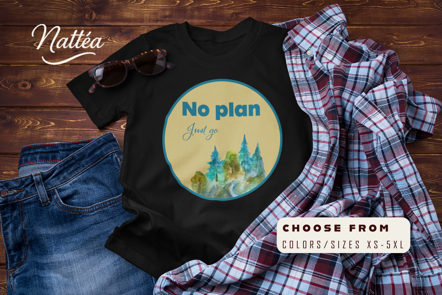 No Plan Just Go Adventure T-Shirt