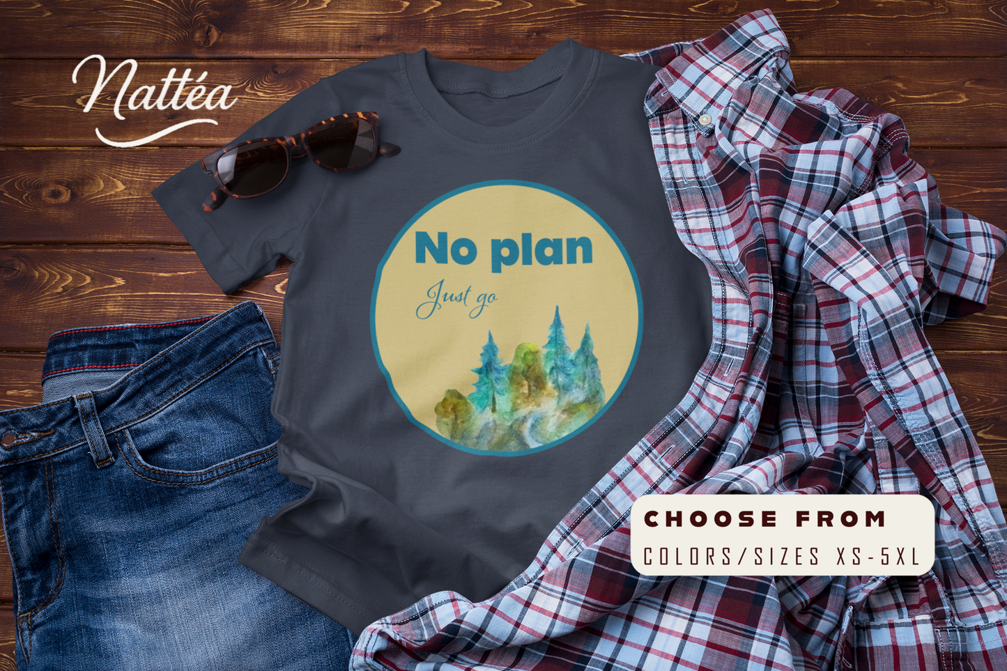 No Plan Just Go Adventure T-Shirt
