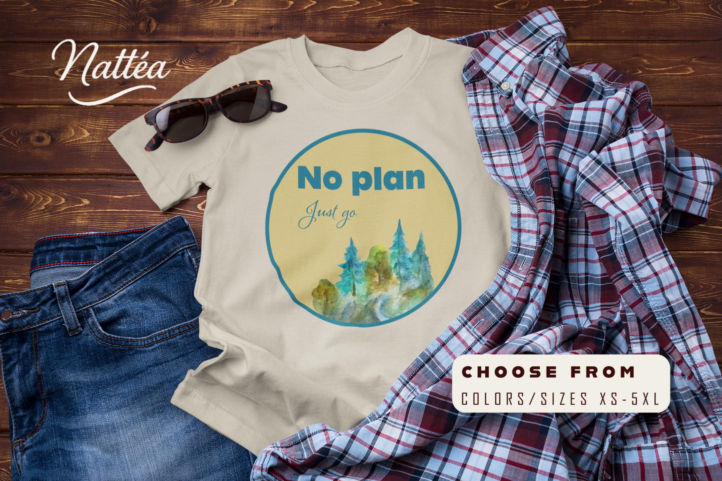 No Plan Just Go Adventure T-Shirt