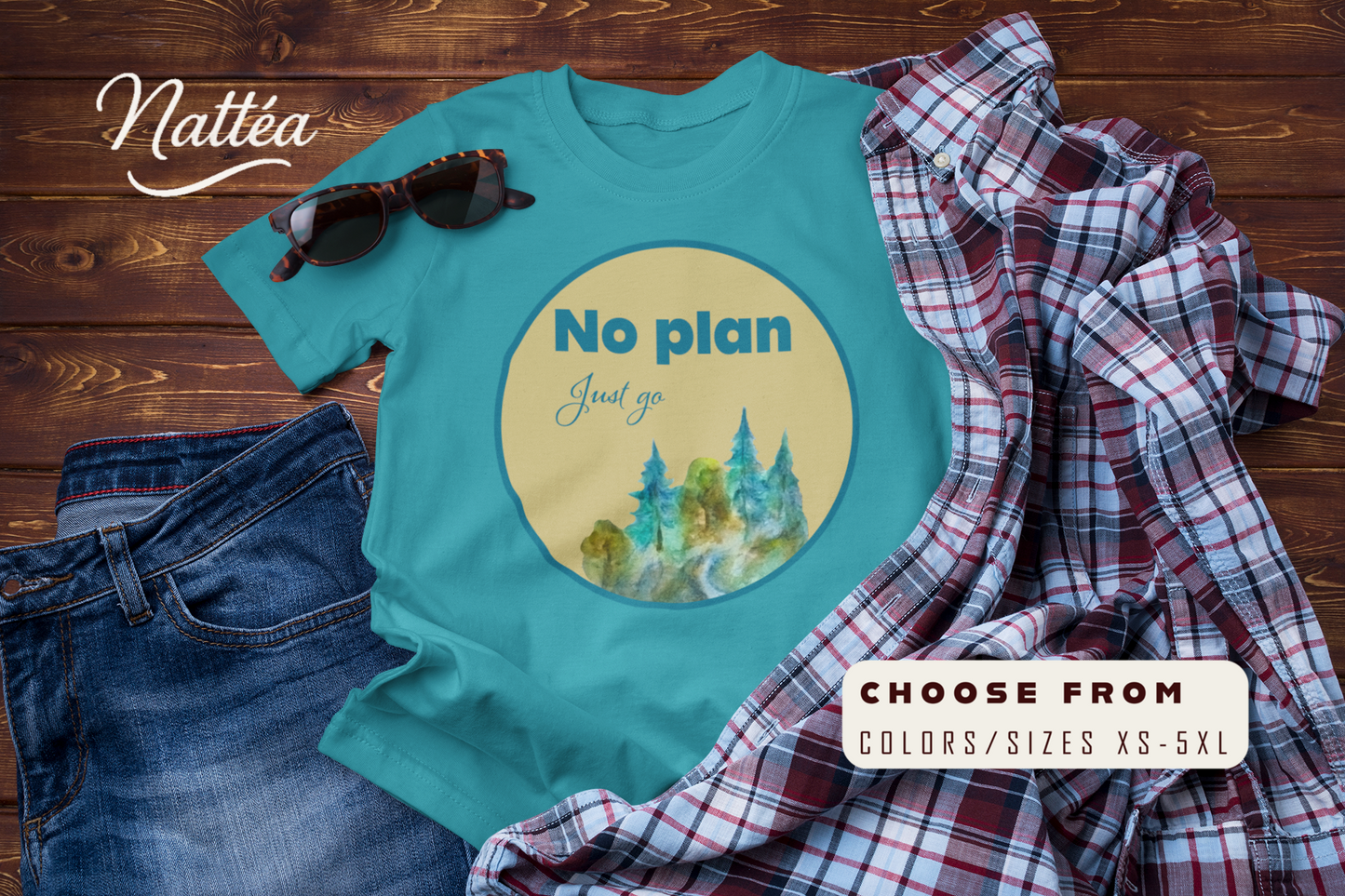 No Plan Just Go Adventure T-Shirt