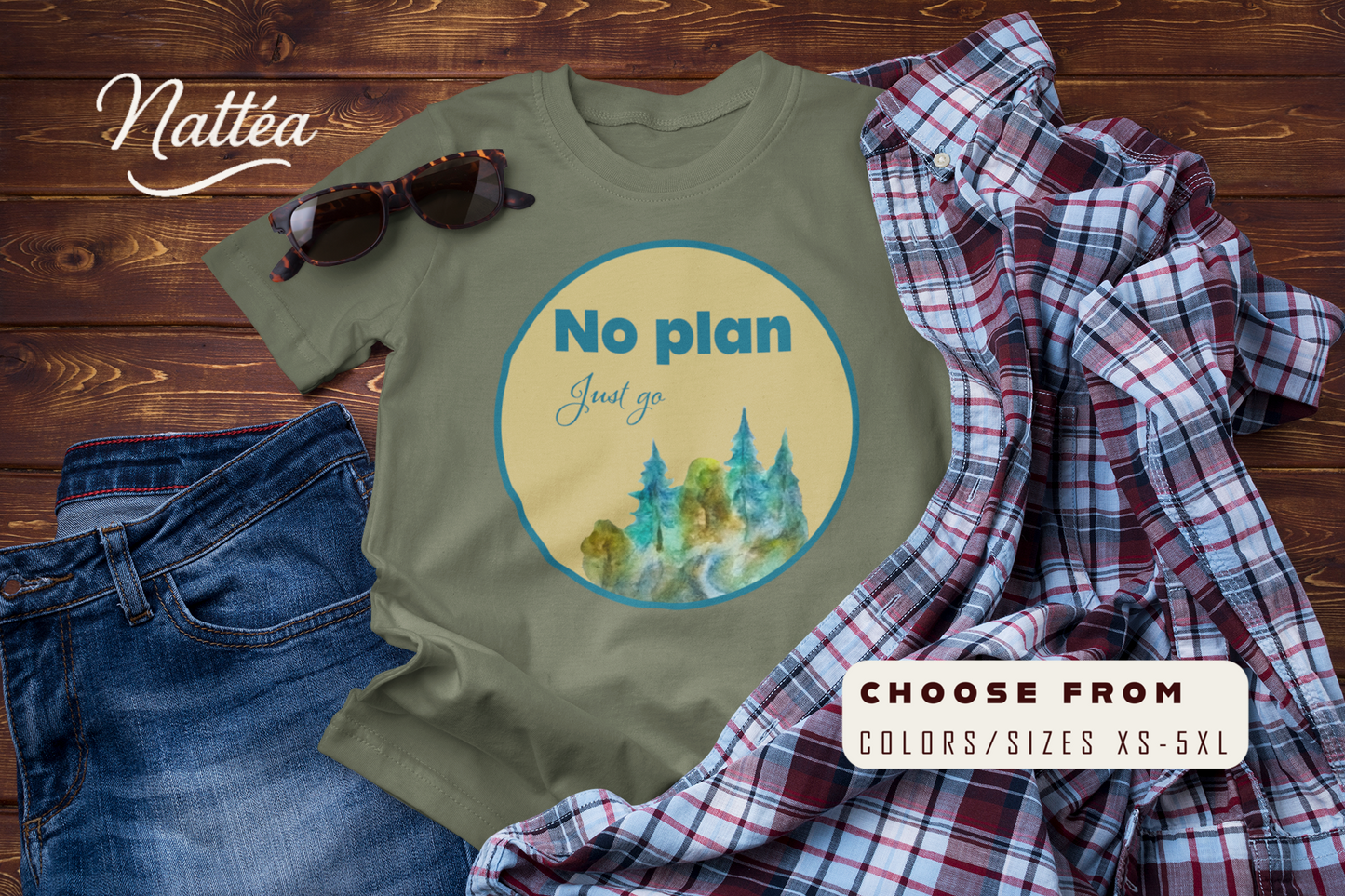 No Plan Just Go Adventure T-Shirt