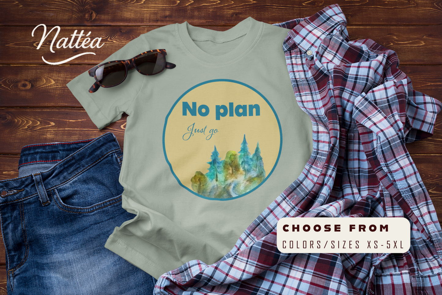 No Plan Just Go Adventure T-Shirt