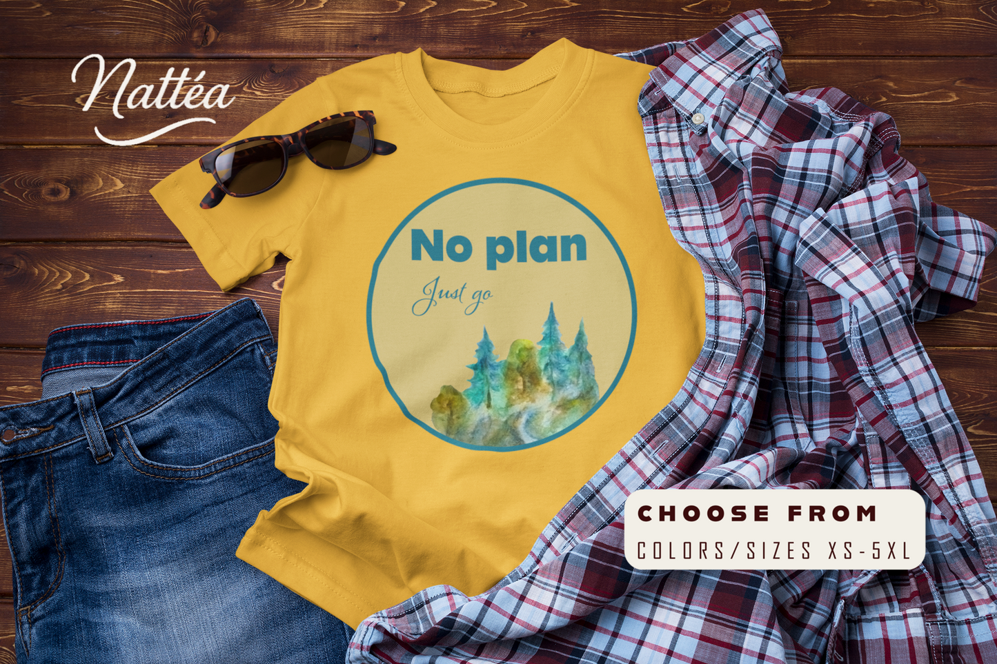 No Plan Just Go Adventure T-Shirt