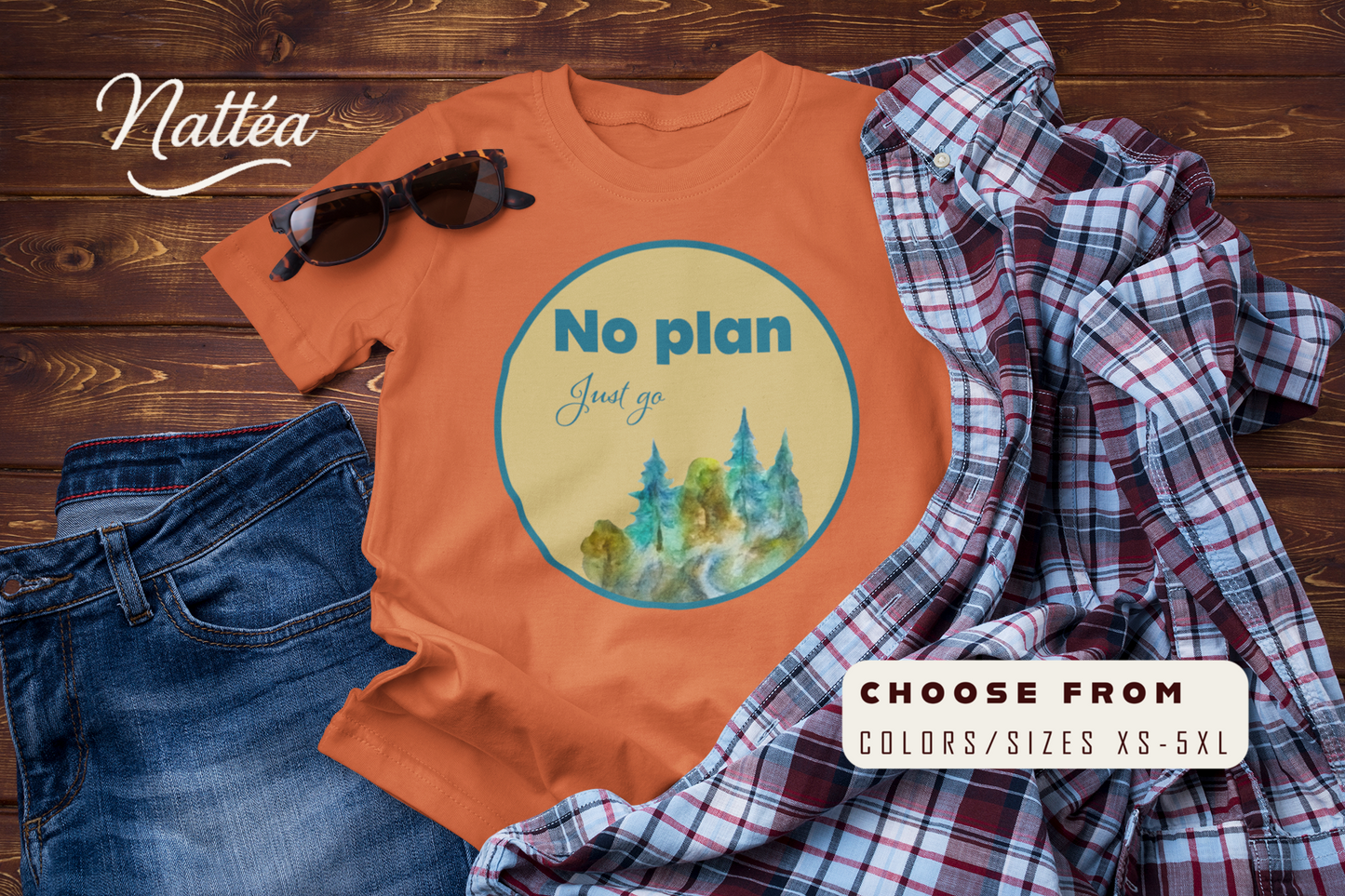 No Plan Just Go Adventure T-Shirt