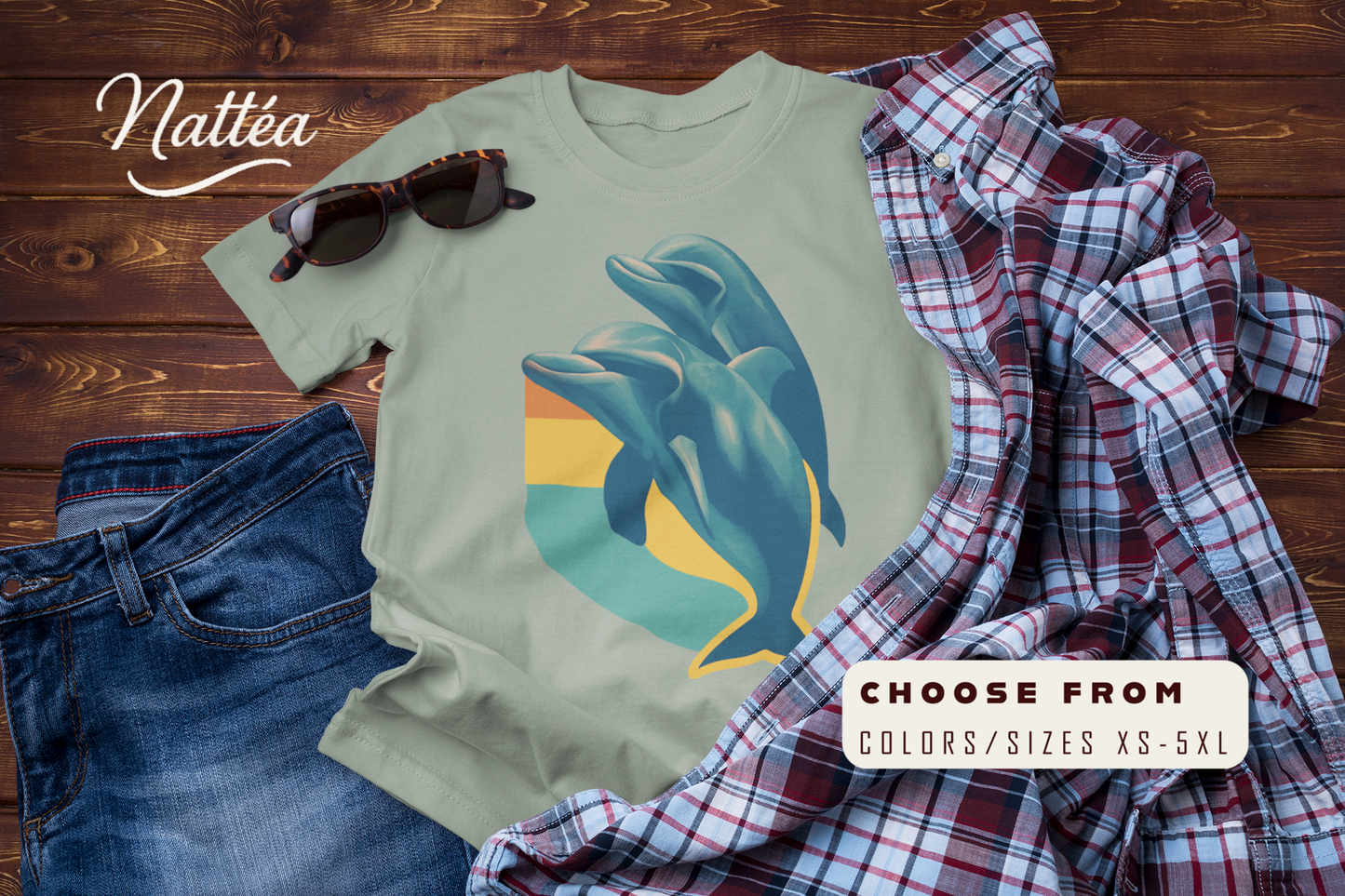 Under the Same Waves – Dolphin Adventure Travel T-Shirt