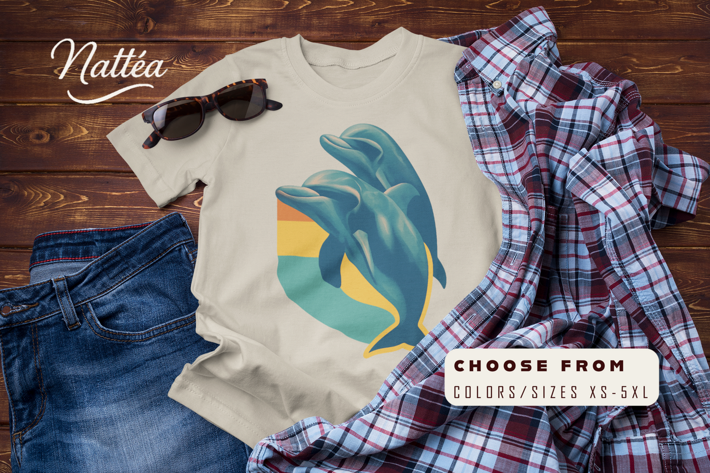 Under the Same Waves – Dolphin Adventure Travel T-Shirt