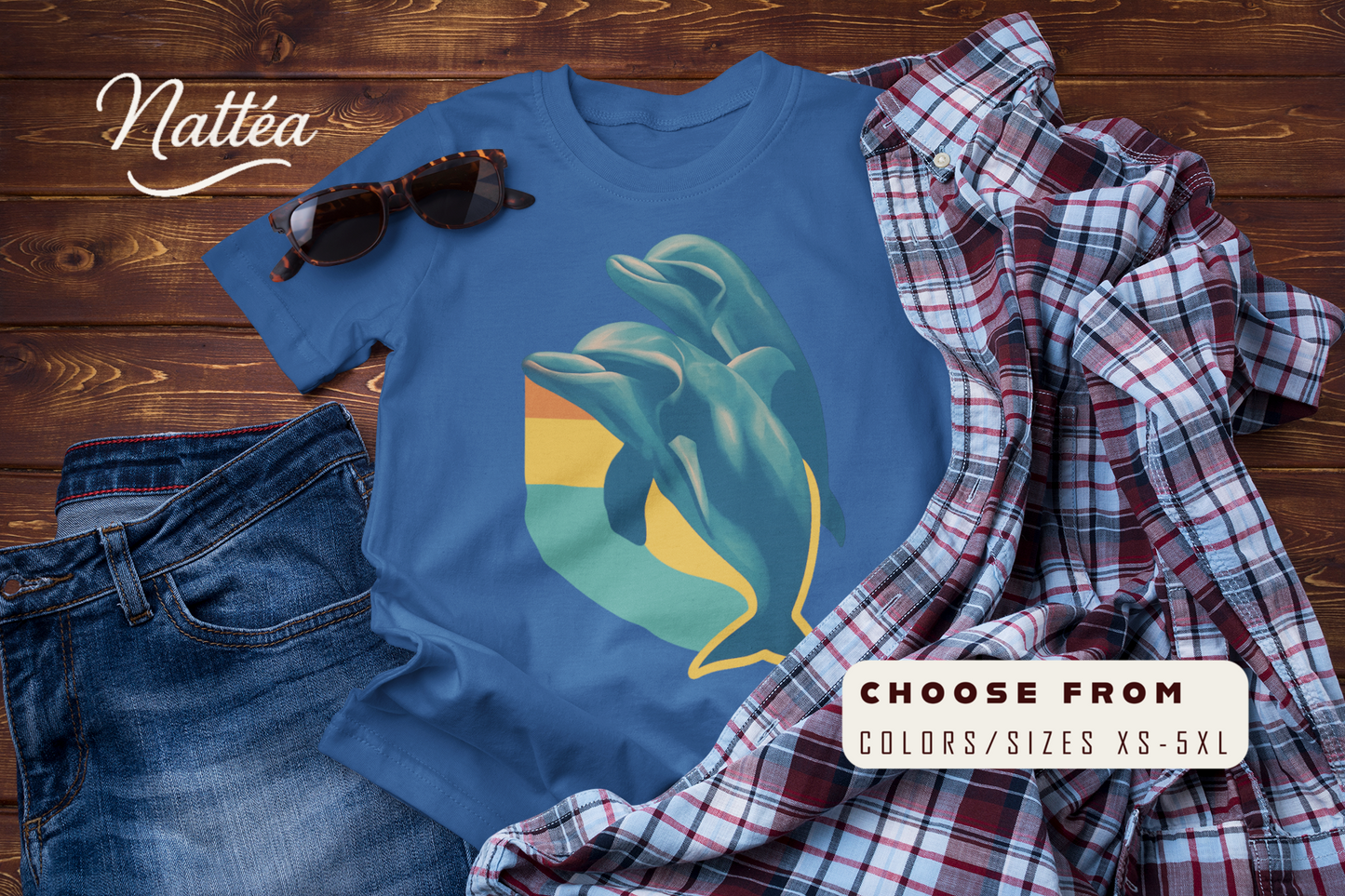 Under the Same Waves – Dolphin Adventure Travel T-Shirt