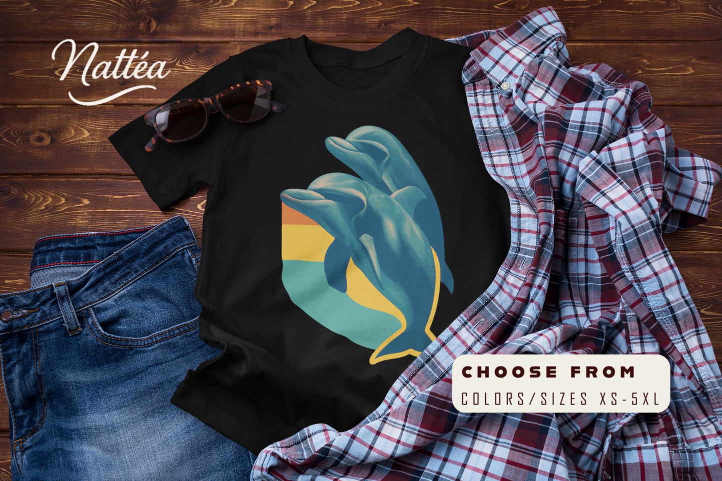 Under the Same Waves – Dolphin Adventure Travel T-Shirt