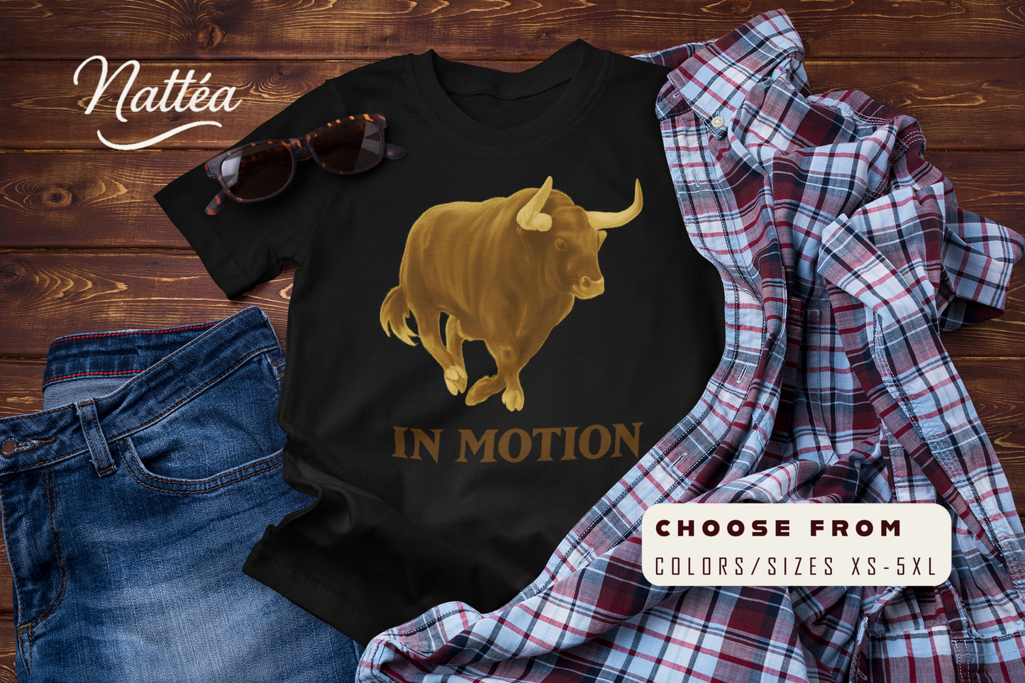Untamed Horizons – Vintage Bull Adventure Graphic Tee