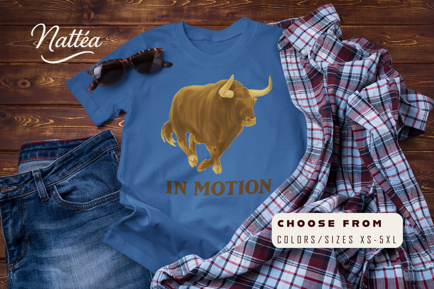 Untamed Horizons – Vintage Bull Adventure Graphic Tee
