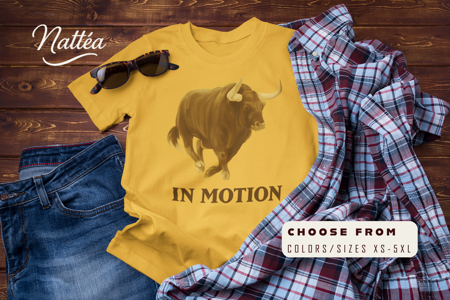 Untamed Horizons – Vintage Bull Adventure Graphic Tee