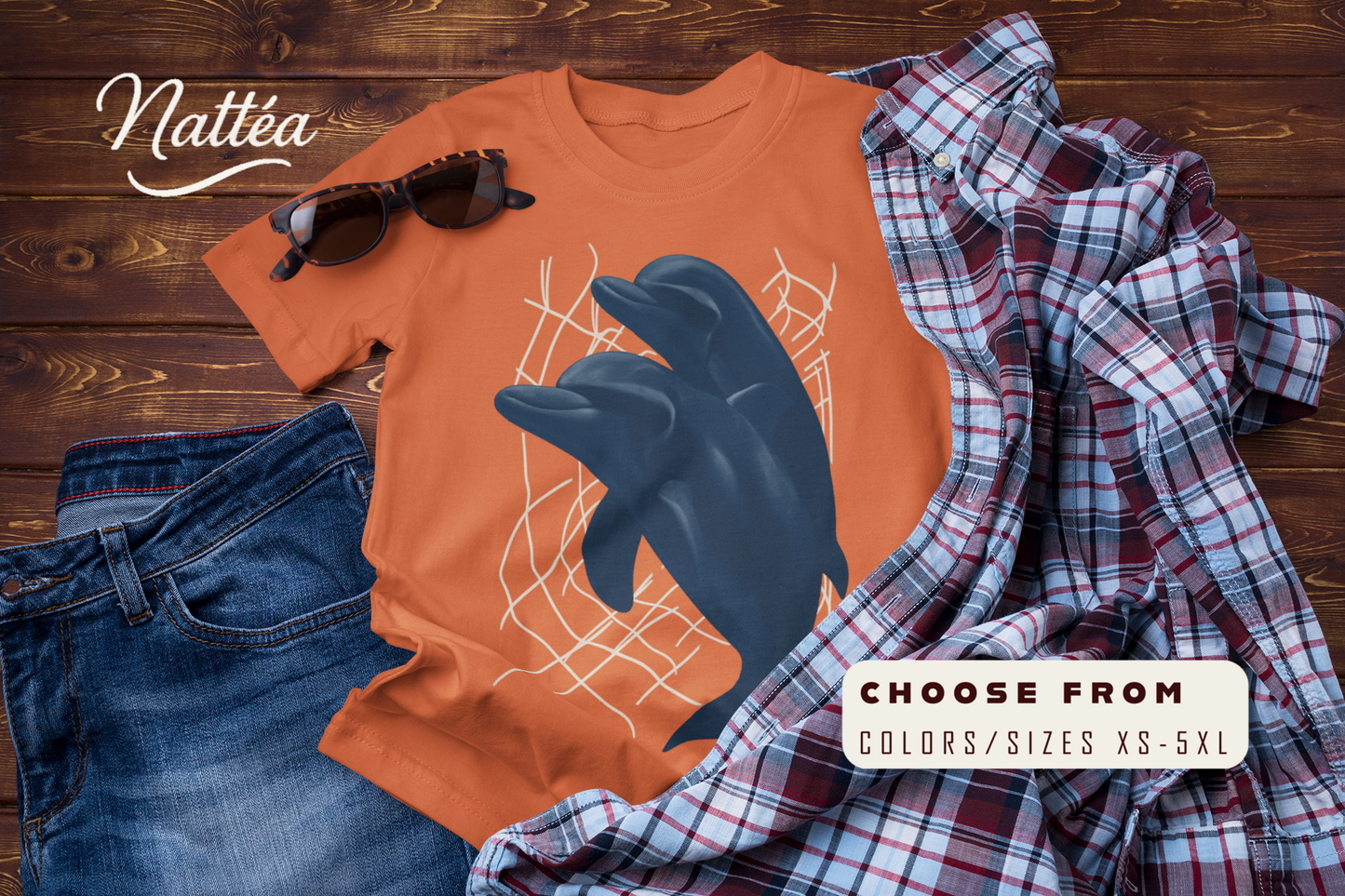 Blue Horizon Dreams – Dolphin Travel Ocean Lover Tee