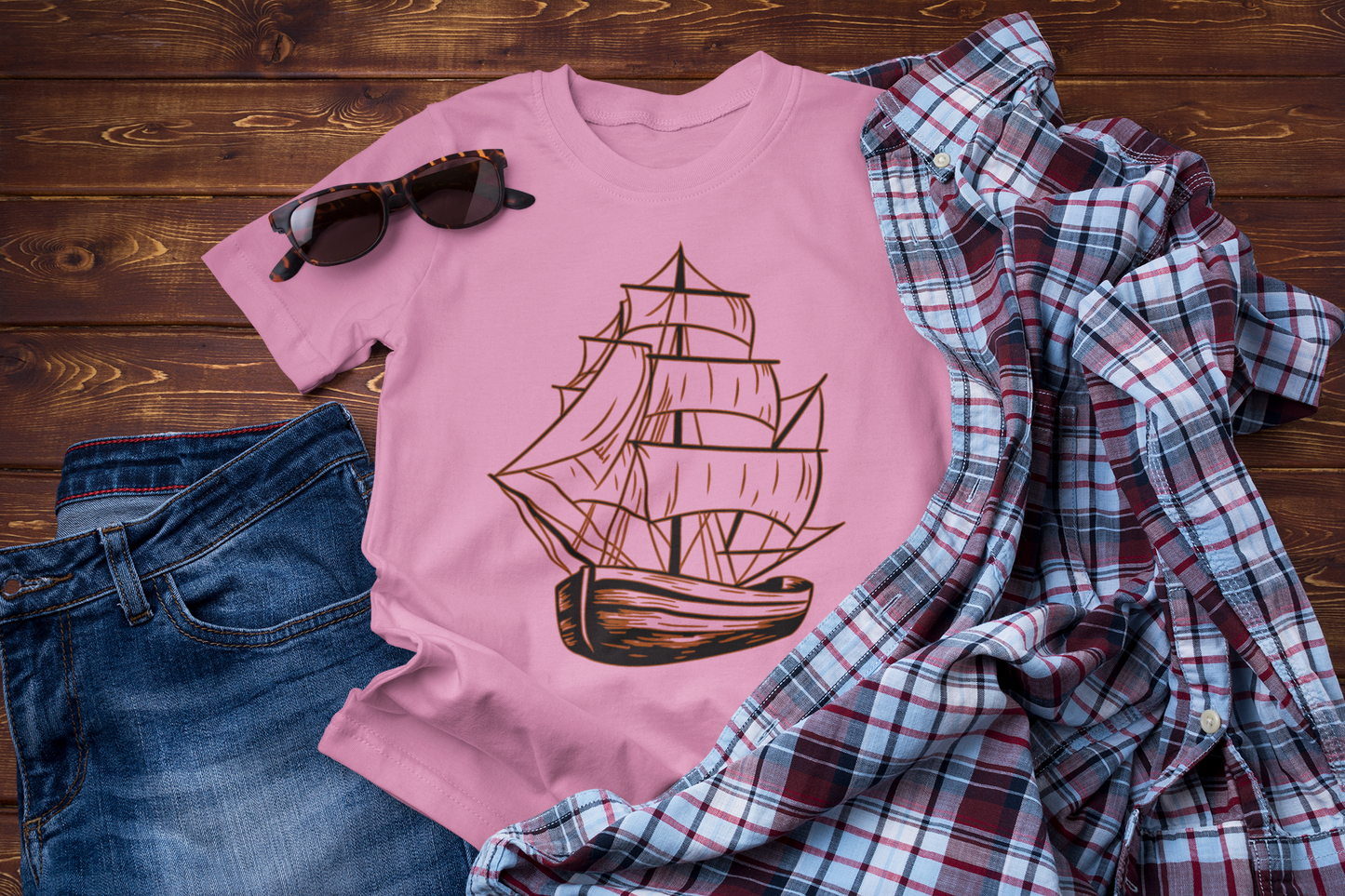 Waves of Freedom – Sailboat Explorer T-Shirt for Sea Lovers