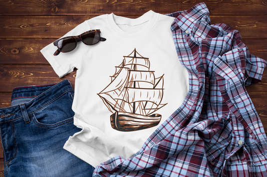 Waves of Freedom – Sailboat Explorer T-Shirt for Sea Lovers