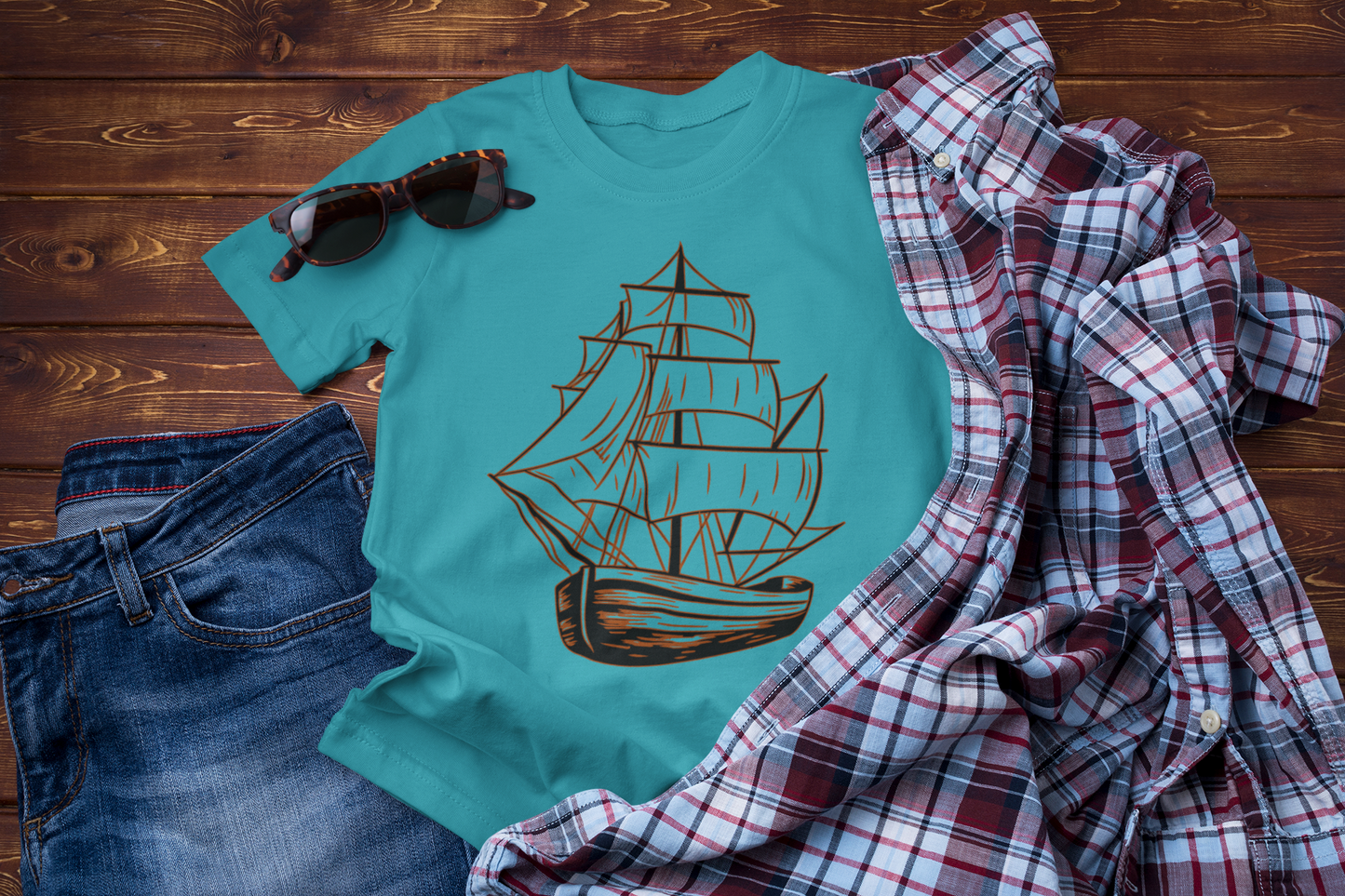 Waves of Freedom – Sailboat Explorer T-Shirt for Sea Lovers