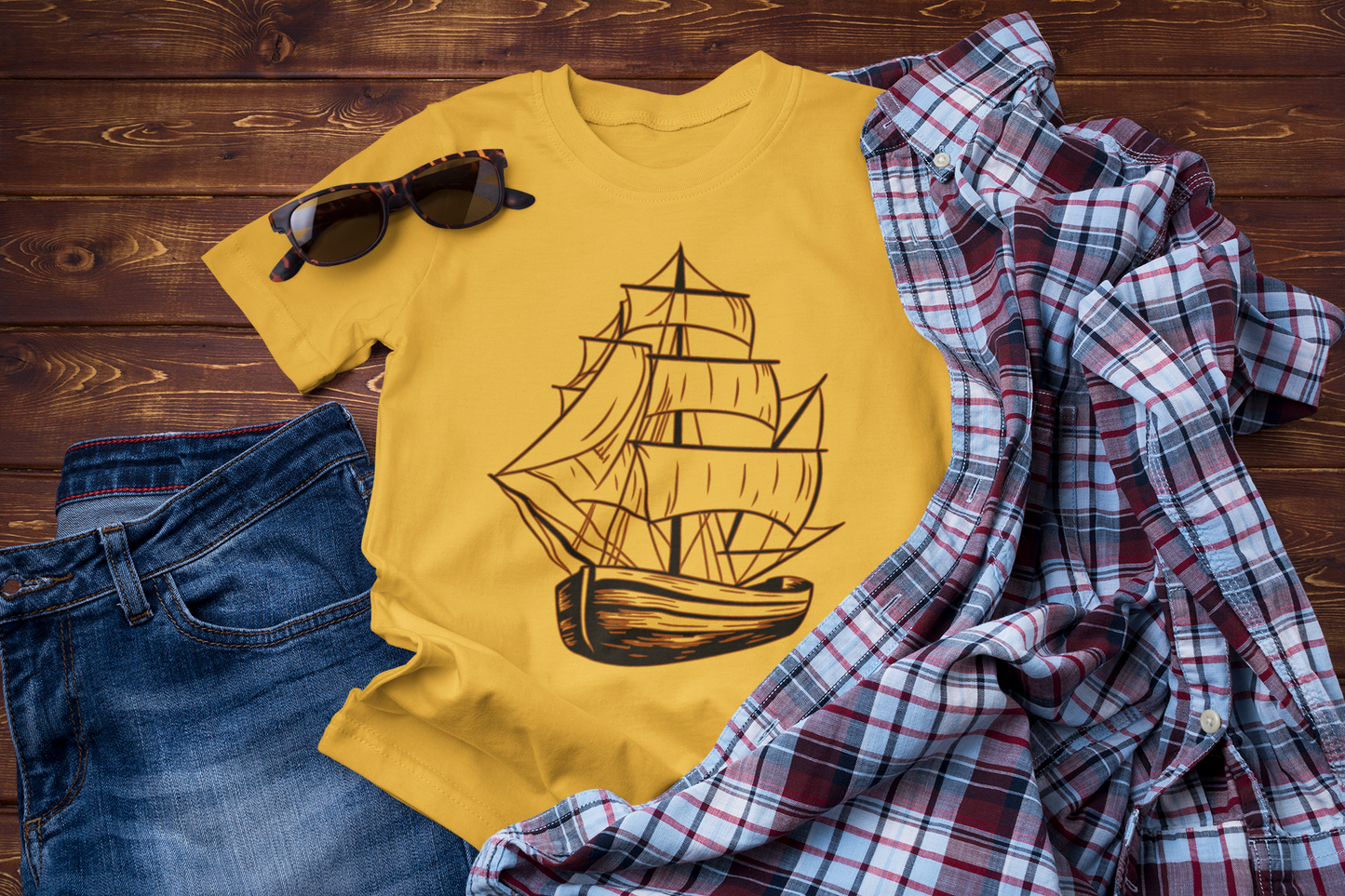 Waves of Freedom – Sailboat Explorer T-Shirt for Sea Lovers