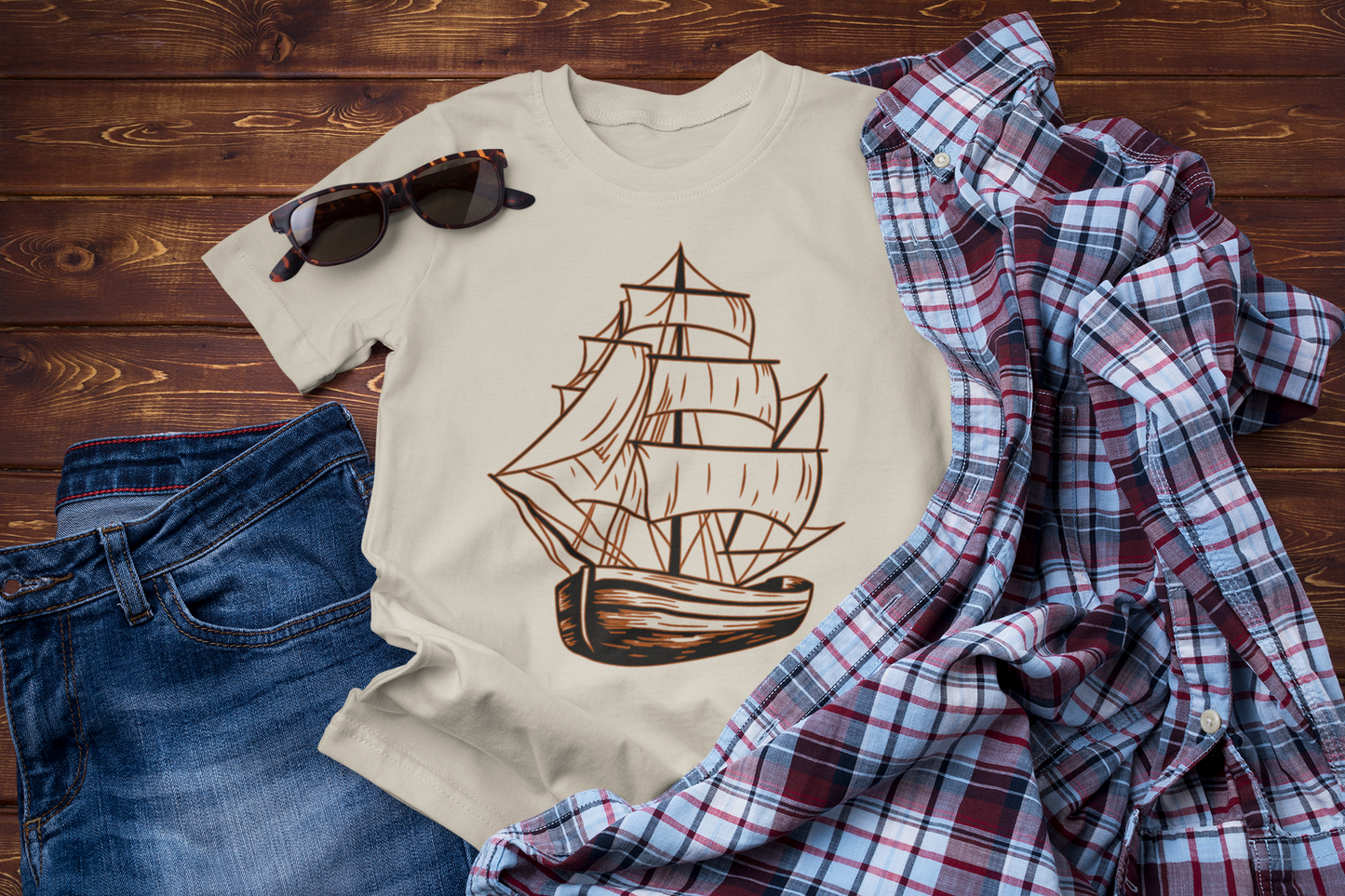 Waves of Freedom – Sailboat Explorer T-Shirt for Sea Lovers
