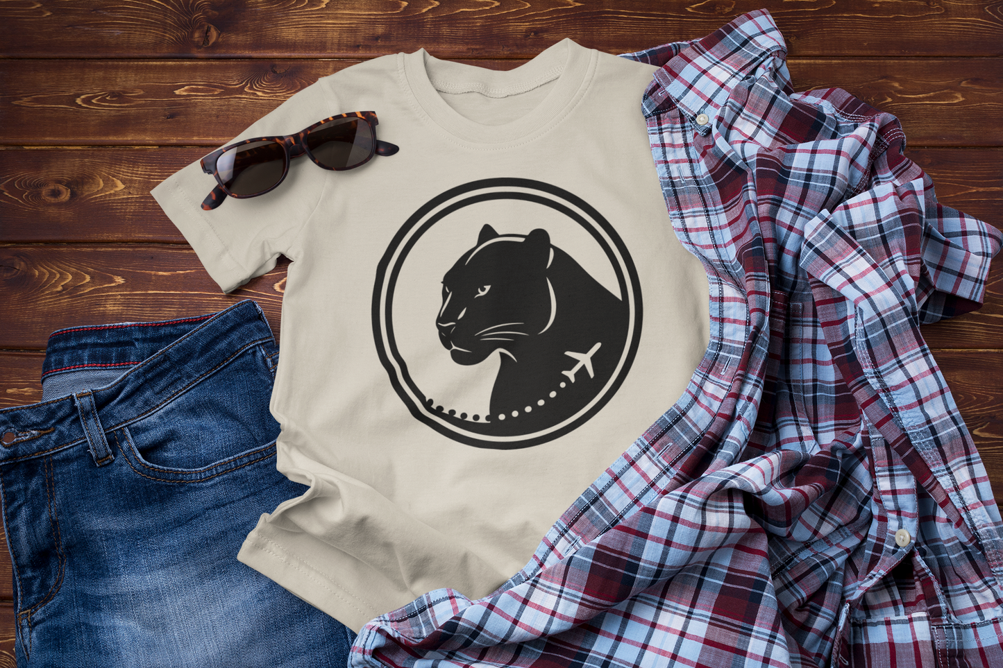 Flight of the Panther – Bold Explorer Travel Shirt