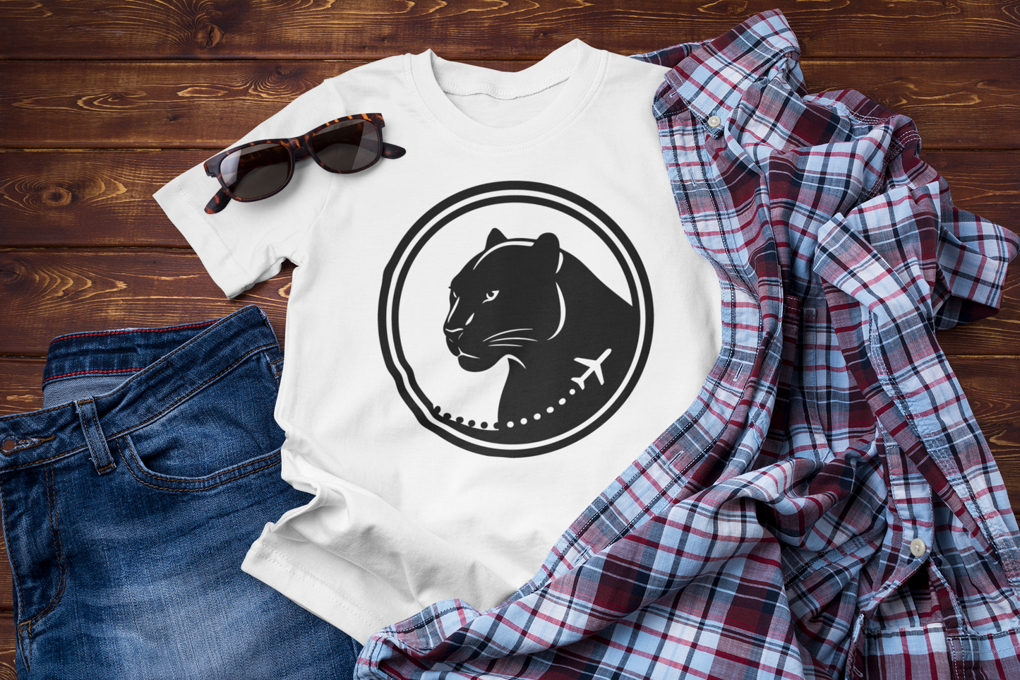 Flight of the Panther – Bold Explorer Travel Shirt