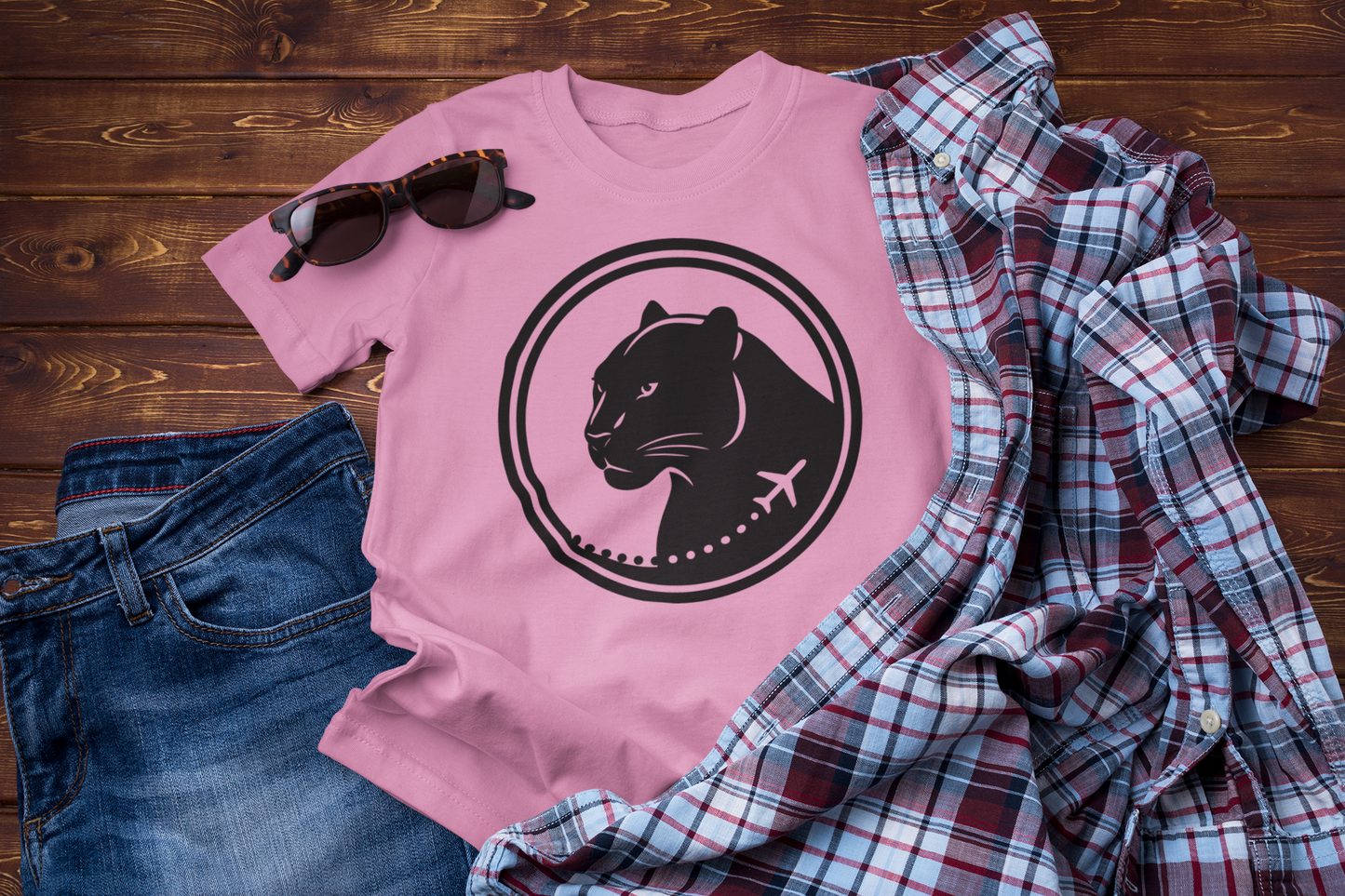 Flight of the Panther – Bold Explorer Travel Shirt