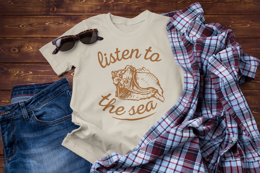 Listen to the Sea – Coastal Vibes Travel Shirt for Sea Lovers