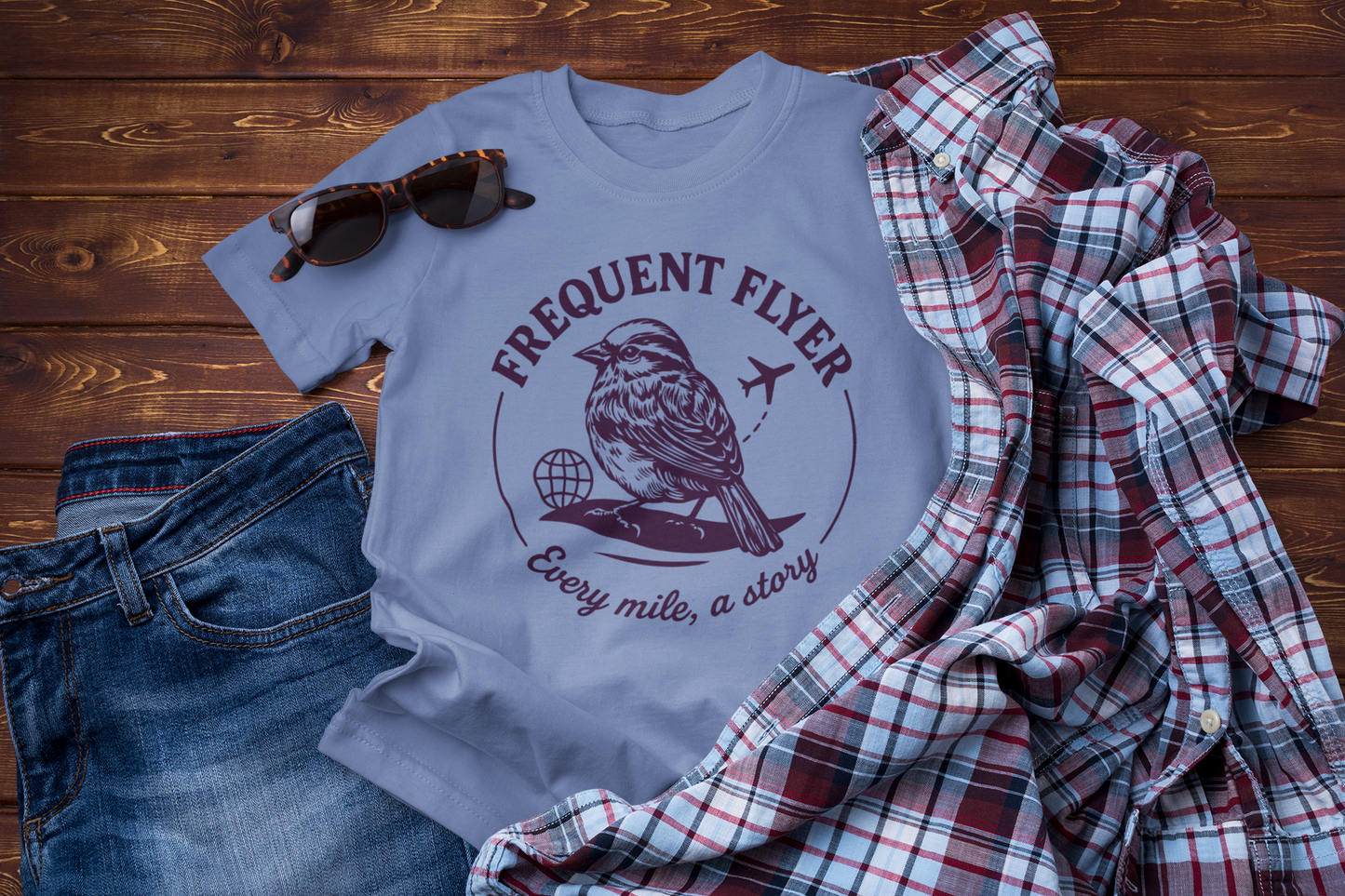 Frequent Flyer – Every Mile, a Story Travel T-Shirt