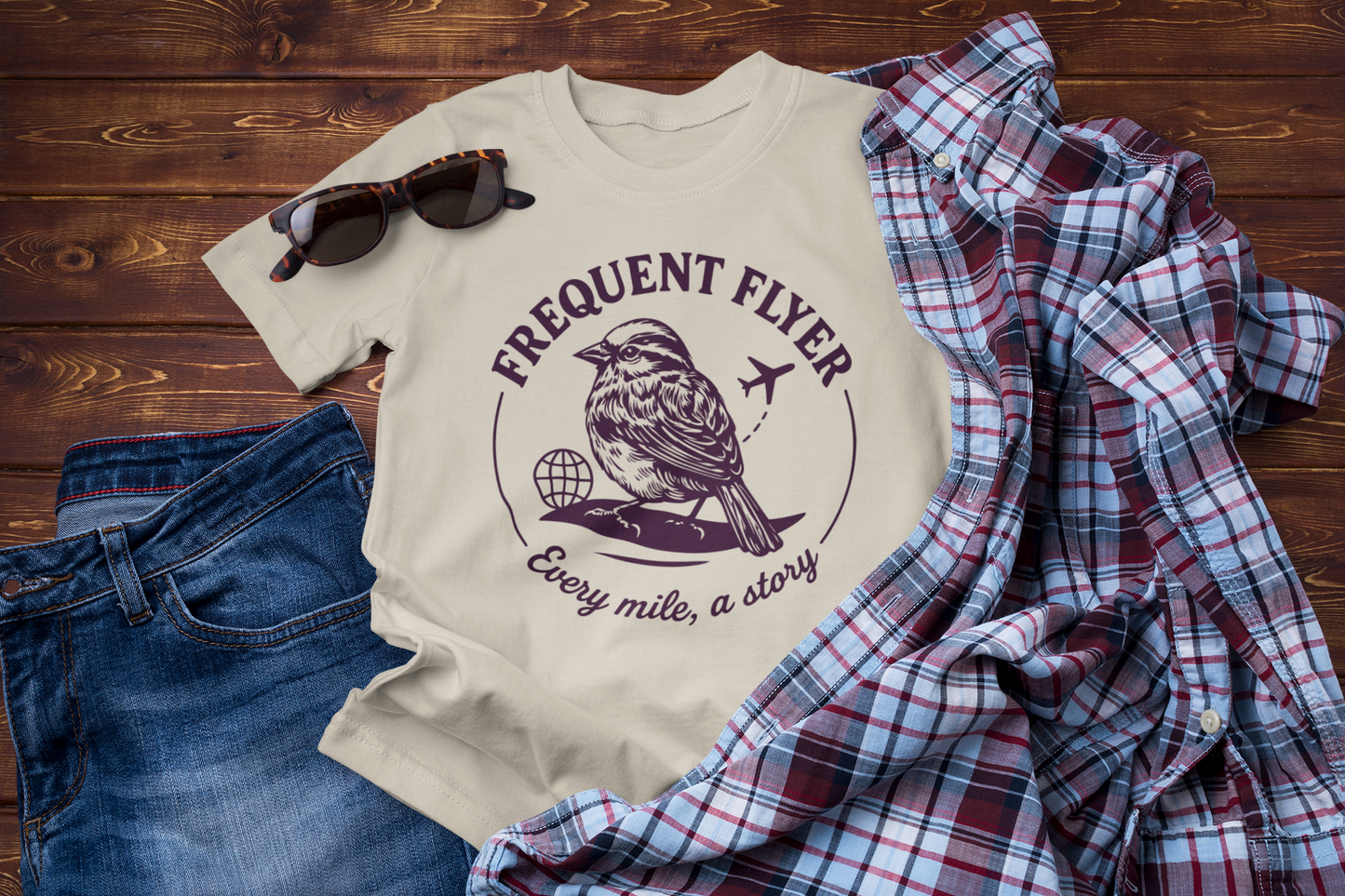 Frequent Flyer – Every Mile, a Story Travel T-Shirt